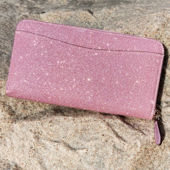 NWT Kate Spade Large Zip Around Wallet Rose Pink - Picture 3 of 3